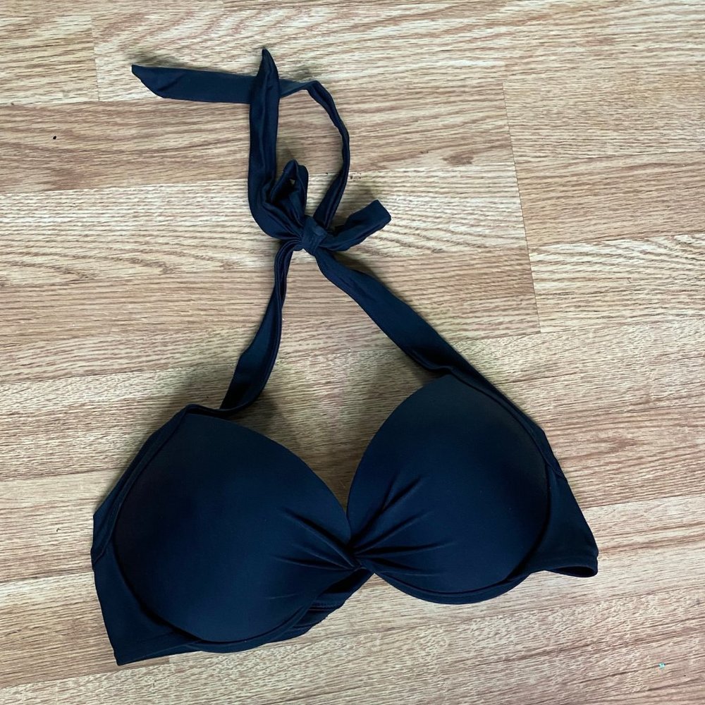 Black Cupped Bikini Top